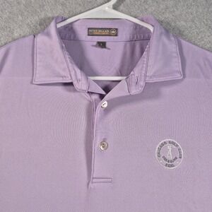 Peter Millar Polo Shirt Mens Large Purple Summer Comfort